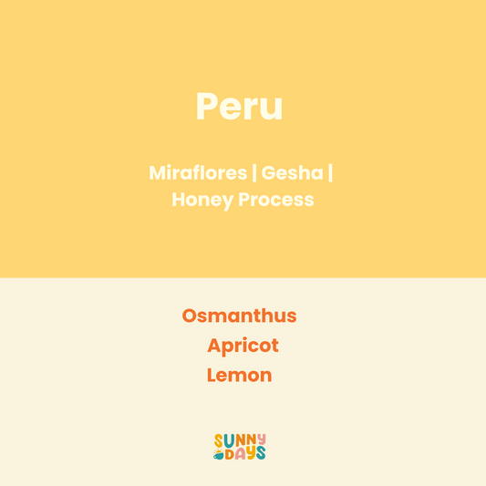 [ROAST ON 25/8] Peru Miraflores Gesha Honey Process