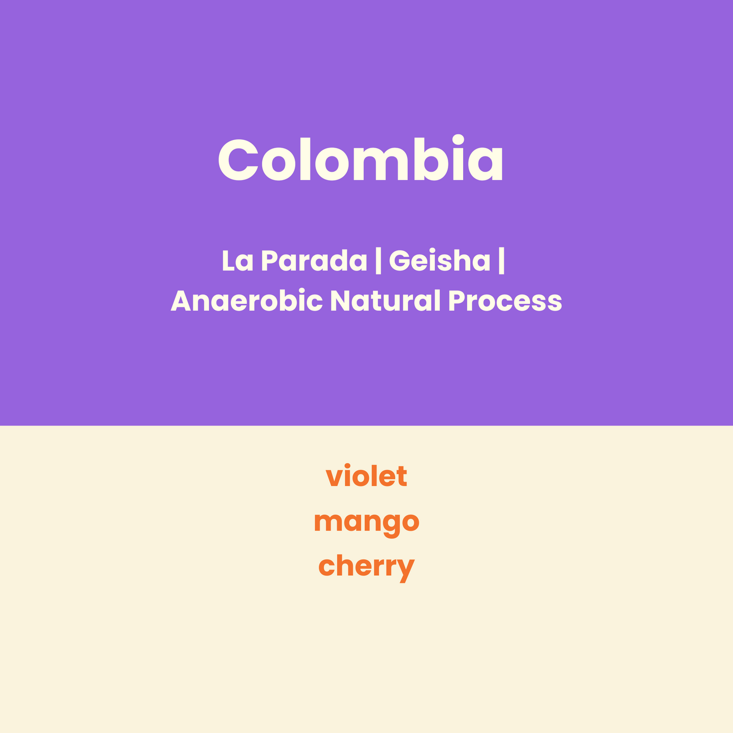 Colombia La Parada #2 Gesha Anaerobic Natural